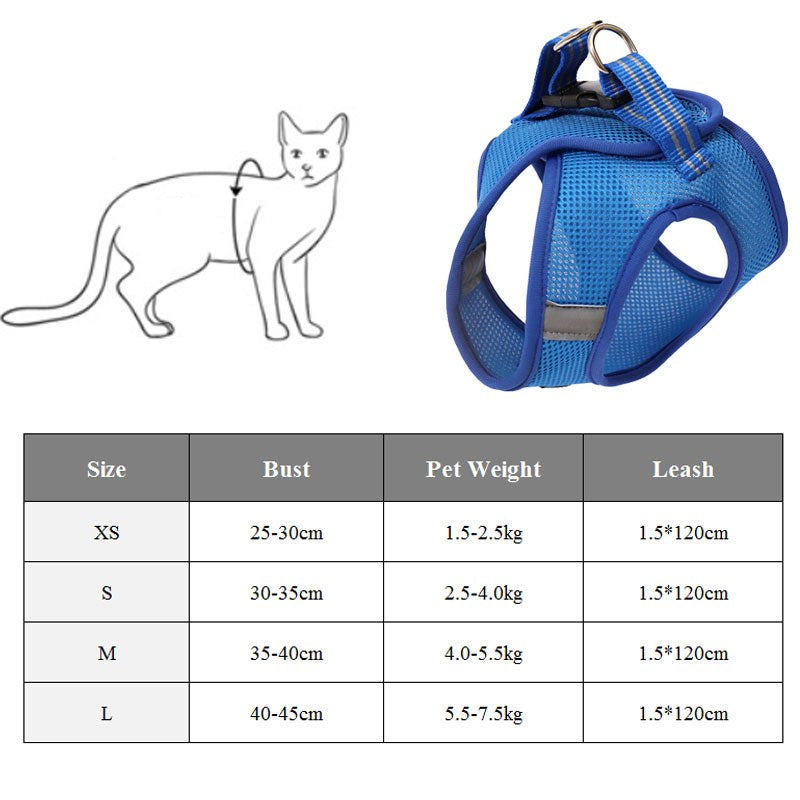 Cozy Cat Pet Harness and Leash