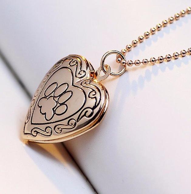 Footprint Locket Necklace