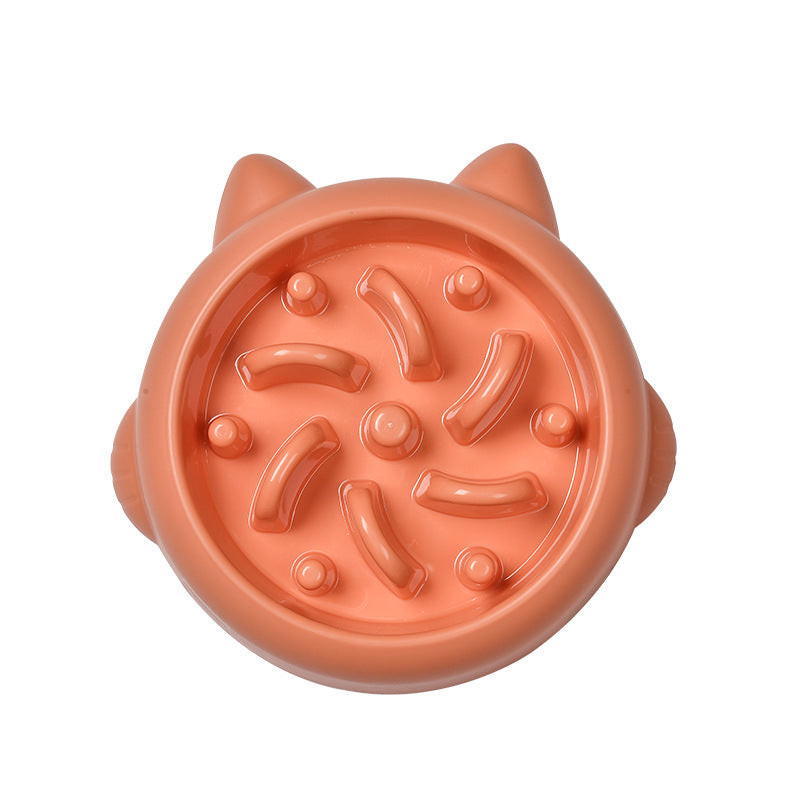 Slow Feeder Bone Design Pet Bowl