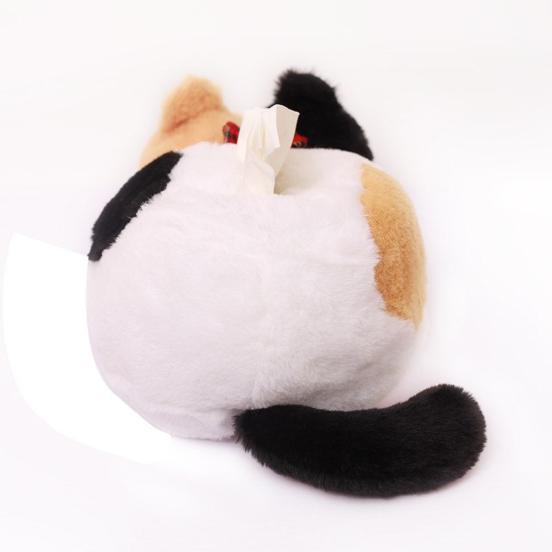 Plush Cat Tissue Box Cover