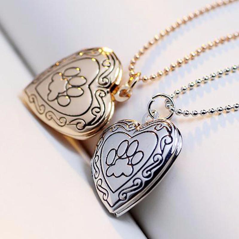 Footprint Locket Necklace