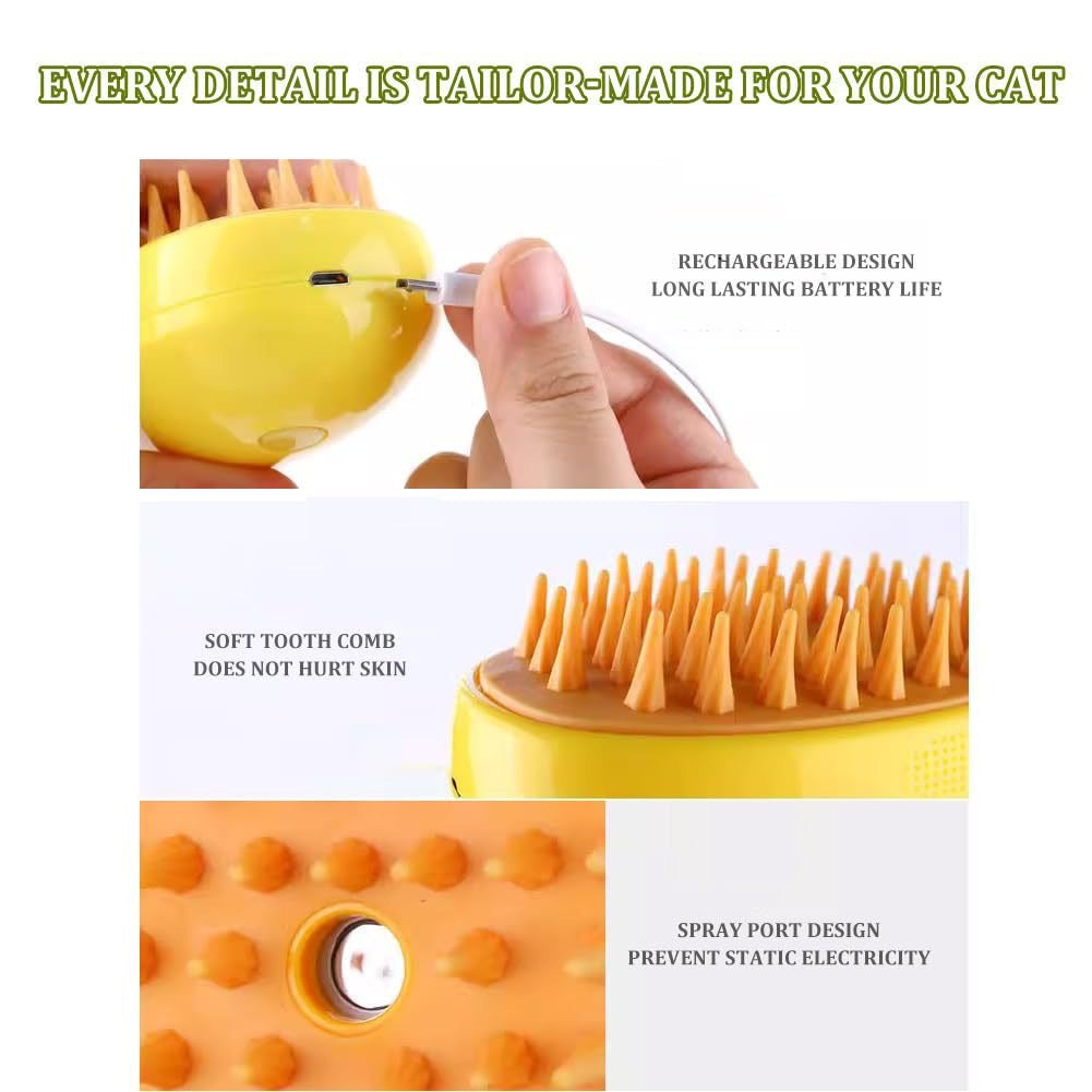 Pet Steam Hair Brush