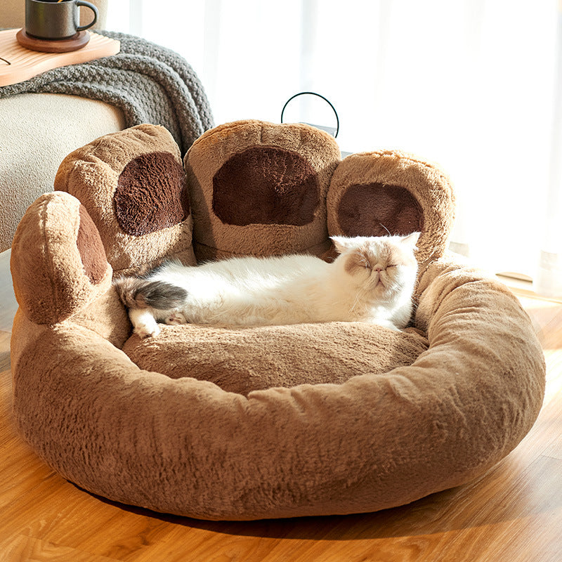 Pet Bear Paw Shape House Bed