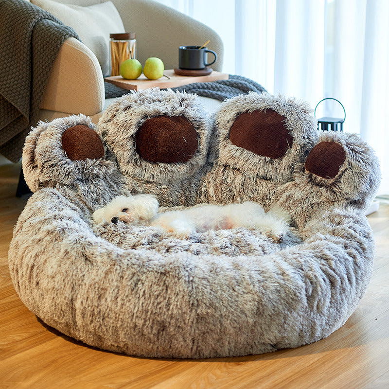 Pet Bear Paw Shape House Bed