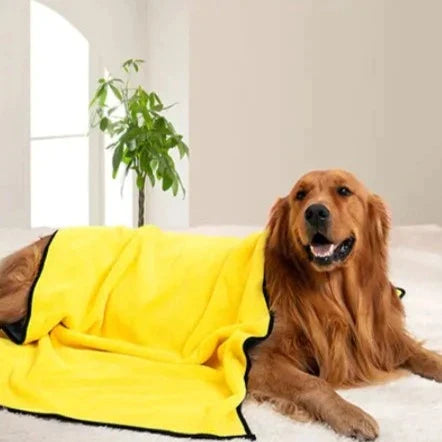 Dog absorbent bath towel