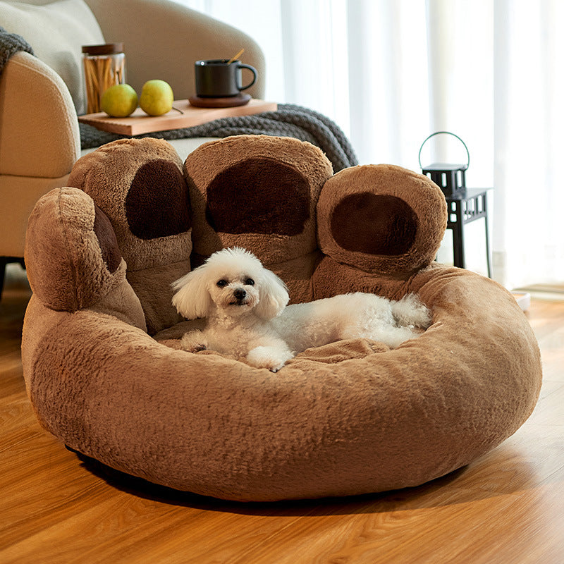 Pet Bear Paw Shape House Bed