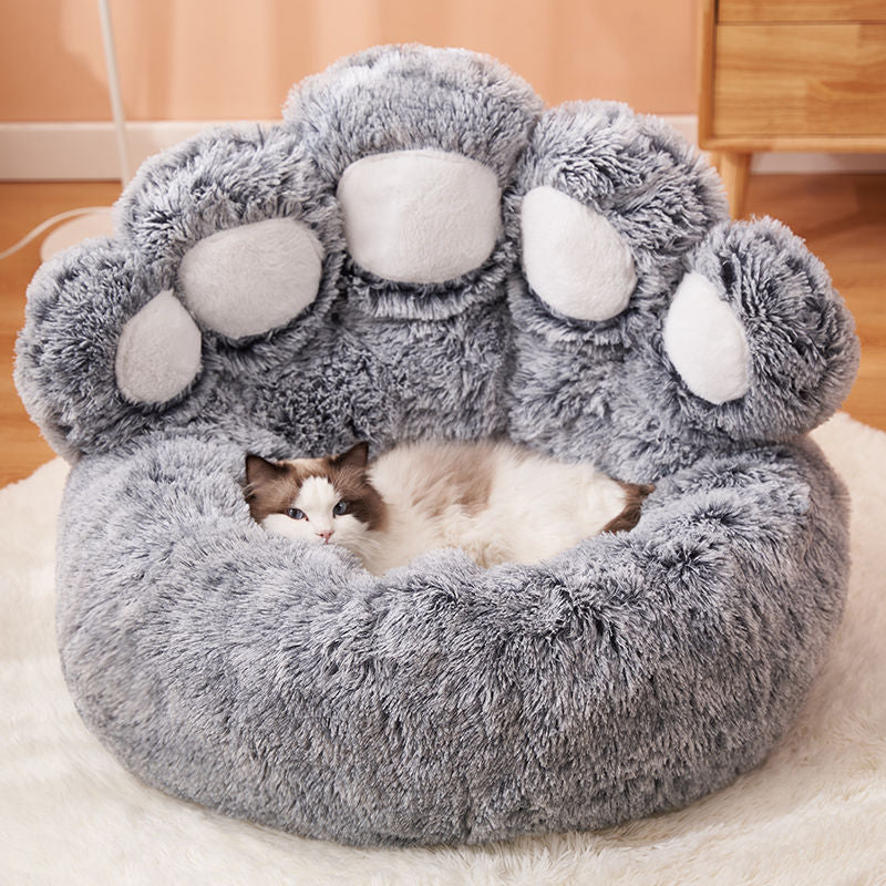 Pet Bear Paw Shape House Bed